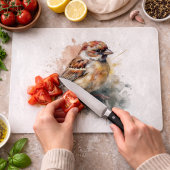 Rustikaler Wasserfarbenspark Schneidebrett