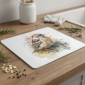 Rustikaler Wasserfarbenspark Schneidebrett