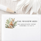 Rustikaler Watercolor Woodland Fox (Insitu)