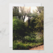 Rustikaler Weg Flora verzauberter Waldfrühling For Einladung (Rückseite)