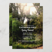 Rustikaler Weg Flora verzauberter Waldfrühling For Einladung (Vorne/Hinten)