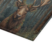 Rustikaler Weihnachts-Elch Hirsch Boho-Wald Schneidebrett (Ecke)