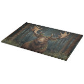 Rustikaler Weihnachts-Elch Hirsch Boho-Wald Schneidebrett (Ecke)
