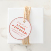 Rustikaler Weihnachts-Topf-Potpourri Geschenkanhänger (Beispiel)