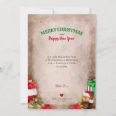 Rustikaler Weihnachtsabend, Familie Rough Collie - (Rückseite)