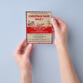 Rustikaler Weihnachtsbackverkaufs-Fundraiser Flyer (Gruppe)