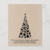 Rustikaler Weihnachtsbackverkaufs-Fundraiser Flyer (Hinten)