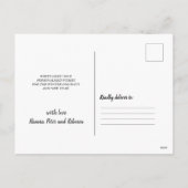 Rustikaler Weihnachtsbaum auf Holz-Foto Feiertagspostkarte (Rückseite)