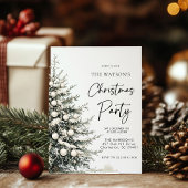 Rustikaler Weihnachtsbaum Einladung