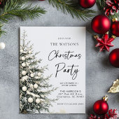 Rustikaler Weihnachtsbaum Einladung