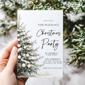 Rustikaler Weihnachtsbaum Einladung