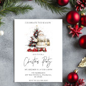 Rustikaler Weihnachtsbaum Einladung