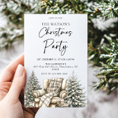 Rustikaler Weihnachtsbaum Einladung