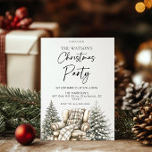 Rustikaler Weihnachtsbaum Einladung