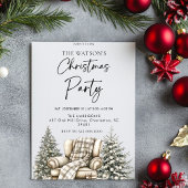 Rustikaler Weihnachtsbaum Einladung
