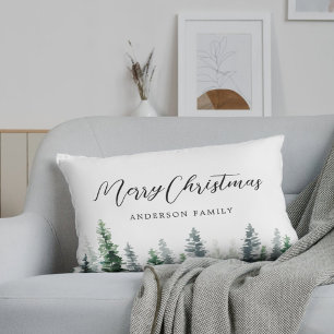 Rustikaler Weihnachtsbaum Familienname Weihnachten Lendenkissen