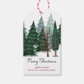 Rustikaler Weihnachtsbaum Geschenkanhänger (Vorderseite)