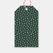 Rustikaler Weihnachtsbaum Geschenkanhänger (Rückseite)