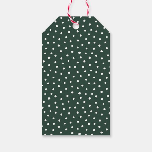 Rustikaler Weihnachtsbaum Geschenkanhänger (Rückseite)