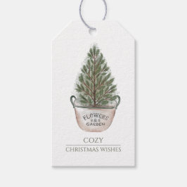 Rustikaler Weihnachtsbaum Geschenkanhänger