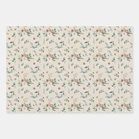 Rustikaler Weihnachtsbaum Geschenkpapier Set (Vorderseite)