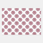 Rustikaler Weihnachtsbaum Lassen Sie ihn Peppermin Geschenkpapier Set (Vorderseite 3)