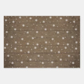 Rustikaler Weihnachtsbaum Lassen Sie ihn Peppermin Geschenkpapier Set (Vorderseite 2)