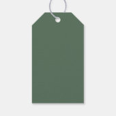 Rustikaler Weihnachtsbaum personalisiert Geschenkanhänger (Rückseite)