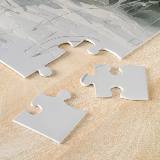 Rustikaler Weihnachtsbaum Puzzle (Seite)