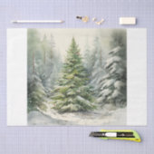 Rustikaler Weihnachtsbaum Seidenpapier (Handwerk)