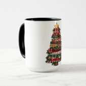 Rustikaler Weihnachtsbaum Tasse (Vorderseite Links)