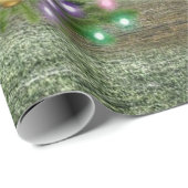 Rustikaler Weihnachtsbaum Truck Weihnachtsbaum auf Geschenkpapier (Rolleneckpunkt)