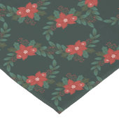 Rustikaler Weihnachtsblütenspieler Kurzer Tischläufer (Ecke)