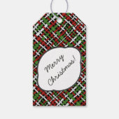 Rustikaler Weihnachtsbummel mit Text-Gruß Geschenkanhänger (Vorderseite)