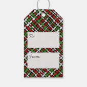 Rustikaler Weihnachtsbummel mit Text-Gruß Geschenkanhänger (Rückseite)