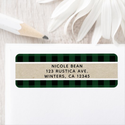 Rustikaler Weihnachtsfeiertag Green Buffalo Karier (Insitu)