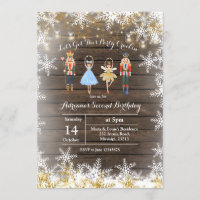 Rustikaler WeihnachtsGlitzer-Geburtstag laden ein