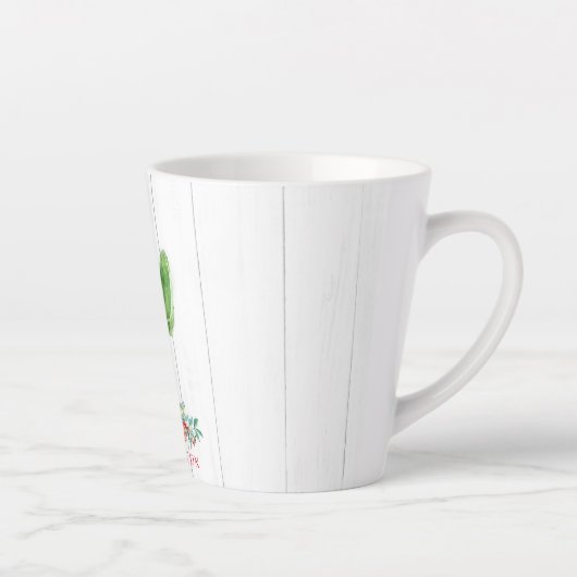 Rustikaler Weihnachtskaktus Sukkulenter Feiertag Milchtasse (Rechts)