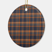 Rustikaler Weihnachtskariert Keramik Ornament (Links)
