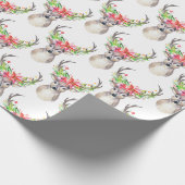 Rustikaler Weihnachtsmann Geschenkpapier (Ecke)