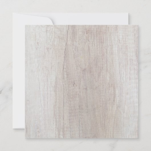 Rustikaler Weihnachtsrahmen | Ferienhaus Einladung (Rückseite)