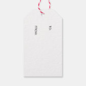 Rustikaler Weihnachtsstern-Hängeschmuck-Geschenkan Geschenkanhänger (Rückseite)