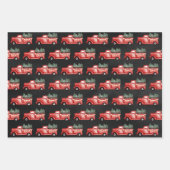 Rustikaler Weihnachtswagen Geschenkpapier Set (Vorderseite 2)