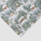 Rustikaler Weihnachtswald Dekoupage Seidenpapier (Ausschnitt)