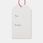 Rustikaler Weihnachtsweihnachtsweih Geschenkanhänger (Rückseite)