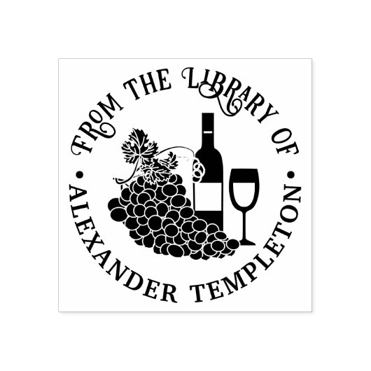 Rustikaler Wein, Gläser, Traubenstollen Gummistempel (Prägung)