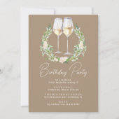 Rustikaler Weinbaugarten | Jedes Alter Erwachsene Einladung (Vorderseite)