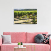 Rustikaler Weinberg und Rose Leinwanddruck (Insitu (Wohnzimmer))