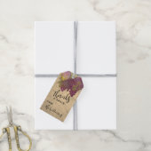Rustikaler Weingarten 60. "Danke an den Bunch" Per Geschenkanhänger (Mit Garn)