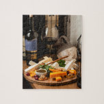 Rustikaler Weinkeller Platter Geschmackvoll Küche Puzzle<br><div class="desc">Dieses schmackhafte Design besticht durch eine rustikale Umgebung von Wein und Käse #food #tasty #gastronomy #wine #walnut#rustic #crackers #fun #games #gift #gift #gift #holidays #holidays #stockingstuffers #secretsanta #winelover</div>